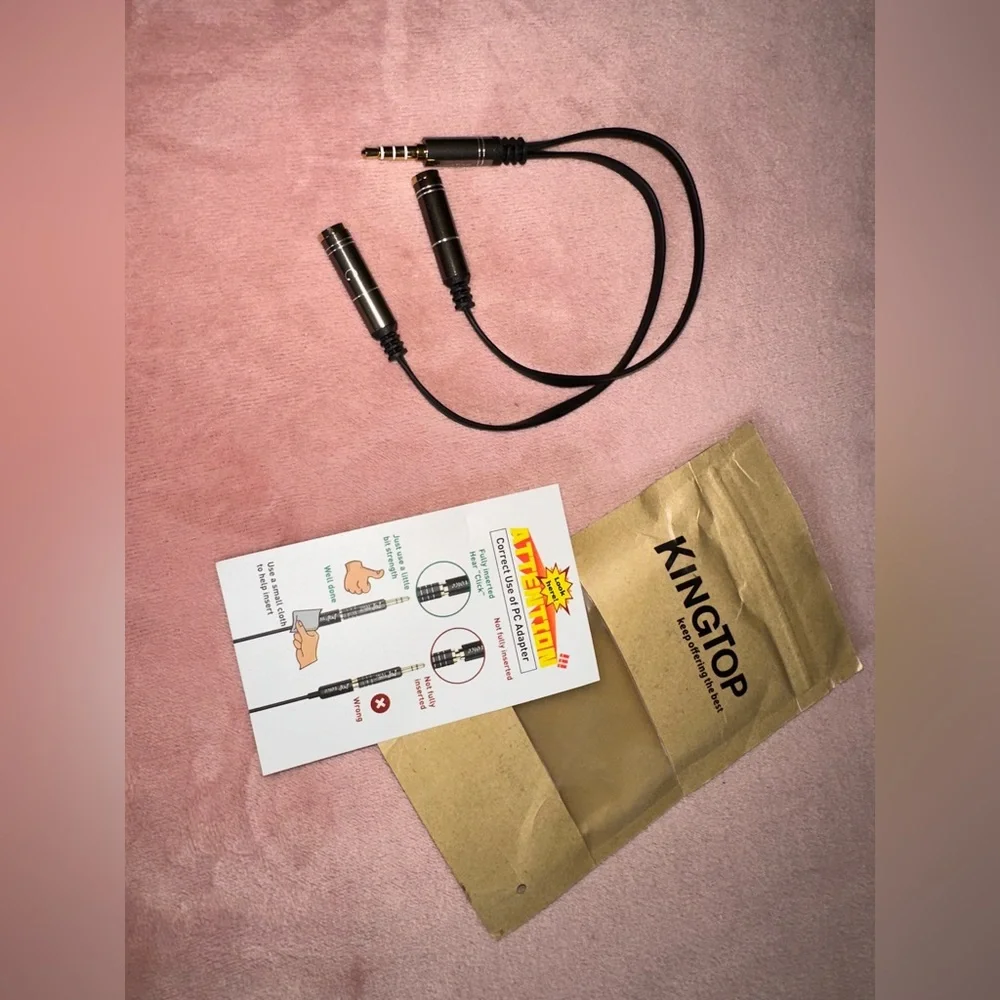 🆕 splitter audio cable